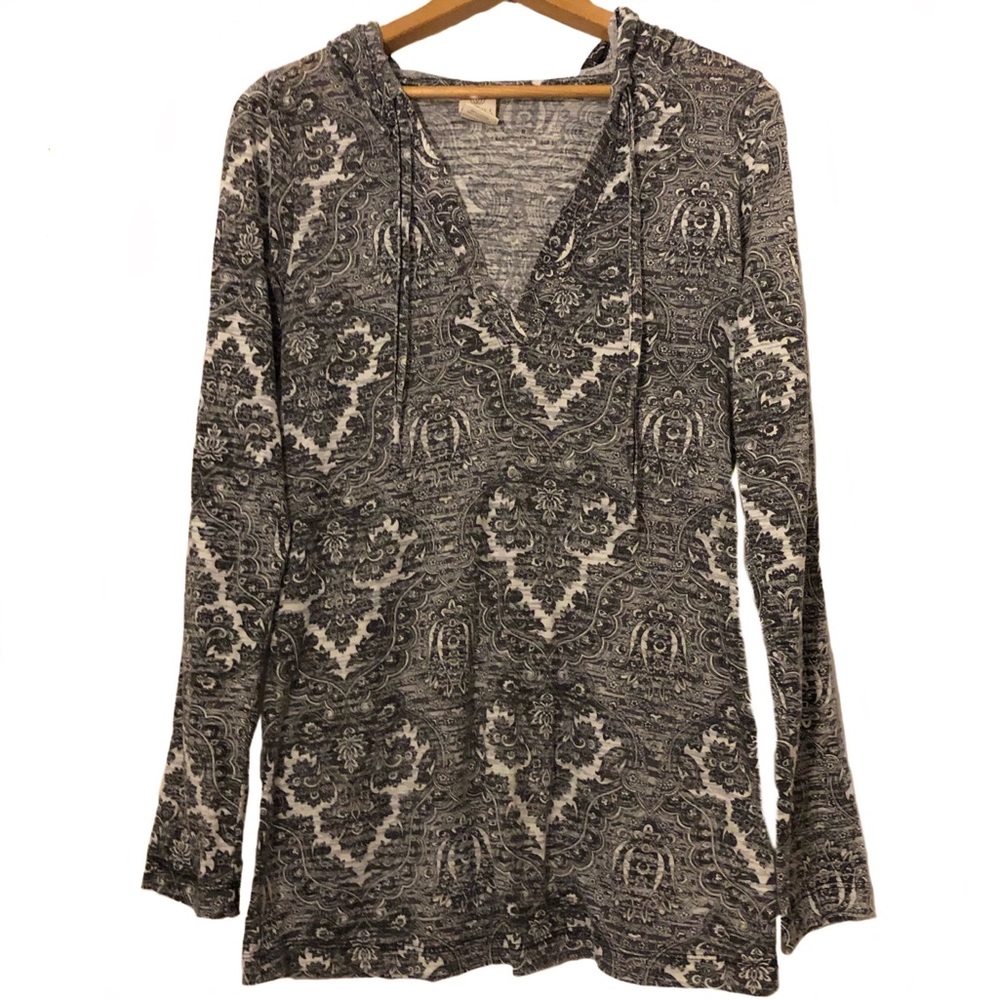 The Balance Collection Paisley Print Light Hoodie